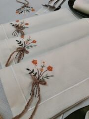 BREZİLYA NAKIŞLI SERVİS TAKIMI (ÜRÜNLERİMİZ GÖRSEL AMAÇLIDIR SİPARİŞ ALINIR )