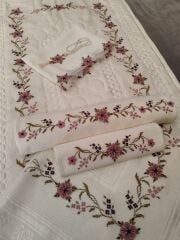 KANEVİÇE İĞNE OYASI SECCADE TAKIMI (ÜRÜNLERİMİZ GÖRSEL AMAÇLIDIR SİPARİŞ ALINIR)