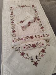 KANEVİÇE İĞNE OYASI SECCADE TAKIMI (ÜRÜNLERİMİZ GÖRSEL AMAÇLIDIR SİPARİŞ ALINIR)