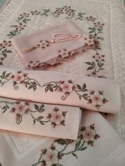 KANEVİÇE İĞNE OYASI SECCADE TAKIMI (ÜRÜNLERİMİZ GÖRSEL AMAÇLIDIR SİPARİŞ ALINIR)