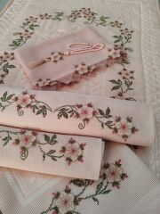 KANEVİÇE İĞNE OYASI SECCADE TAKIMI (ÜRÜNLERİMİZ GÖRSEL AMAÇLIDIR SİPARİŞ ALINIR)