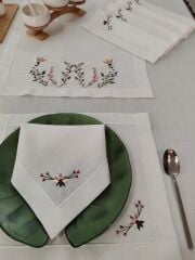 BREZİLYA NAKIŞLI SERVİS TAKIMI (ÜRÜNLERİMİZ GÖRSEL AMAÇLIDIR SİPARİŞ ALINIR)