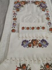 KANEVİÇE SECCADE TAKIMI (ÜRÜNLERİMİZ GÖRSEL AMAÇLIDIR SİPARİŞ ALINIR)