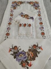 KANEVİÇE SECCADE TAKIMI (ÜRÜNLERİMİZ GÖRSEL AMAÇLIDIR SİPARİŞ ALINIR)