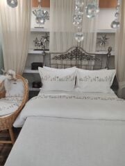 BREZİLYA İŞİ NEVRESİM VE PİKE TAKIMI (ÜRÜNLERİMİZ GÖRSEL AMAÇLIDIR SİPARİŞ ALINIR )