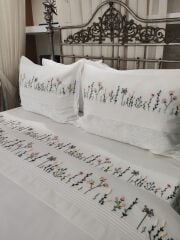 BREZİLYA İŞİ NEVRESİM VE PİKE TAKIMI (ÜRÜNLERİMİZ GÖRSEL AMAÇLIDIR SİPARİŞ ALINIR )