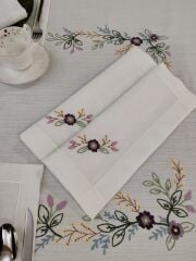 BREZİLYA NAKIŞLI SERVİS TAKIMI (ÜRÜNLERİMİZ GÖRSEL AMAÇLIDIR SİPARİŞ ALINIR)