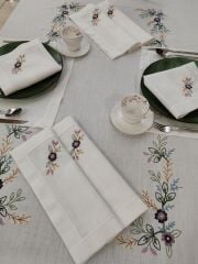 BREZİLYA NAKIŞLI SERVİS TAKIMI (ÜRÜNLERİMİZ GÖRSEL AMAÇLIDIR SİPARİŞ ALINIR)