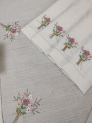 BREZİLYA NAKIŞLI SERVİS TAKIMI (ÜRÜNLERİMİZ GÖRSEL AMAÇLIDIR SİPARİŞ ALINIR )