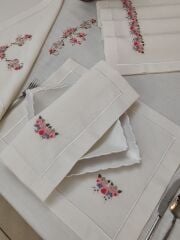 BREZİLYA NAKIŞLI SERVİS TAKIMI (ÜRÜNLERİMİZ GÖRSEL AMAÇLIDIR SİPARİŞ ALINIR )