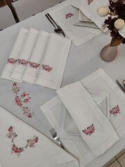 BREZİLYA NAKIŞLI SERVİS TAKIMI (ÜRÜNLERİMİZ GÖRSEL AMAÇLIDIR SİPARİŞ ALINIR )