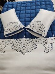 BEYAZ İŞ YORĞAN TAKIMI (ÜRÜNLERİMİZ GÖRSEL AMAÇLIDIR SİPARİŞ ALINIR )