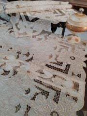 BEYAZ İŞİ SALON TAKIMI (ÜRÜNLERİMİZ GÖRSEL AMAÇLIDIR SİPARİŞ ALINIR )